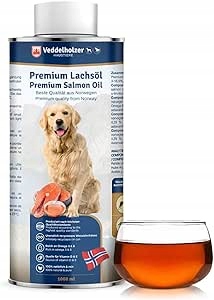 Veddelholzer Premium Olej z Łososia – 1 litr Dla psów i koni