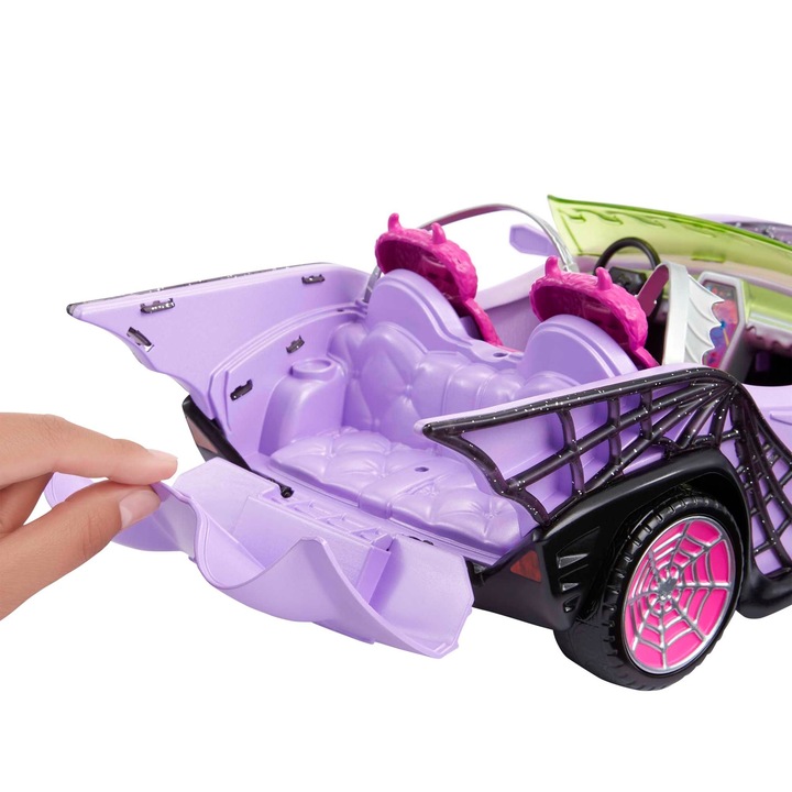 MONSTER HIGH POJAZD GHOUL MOBILE + AKCESORIA HHK63