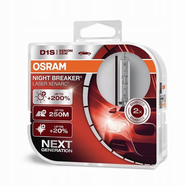 D1S OSRAM NIGHT BREAKER LASER XENARC +220% 2SZT