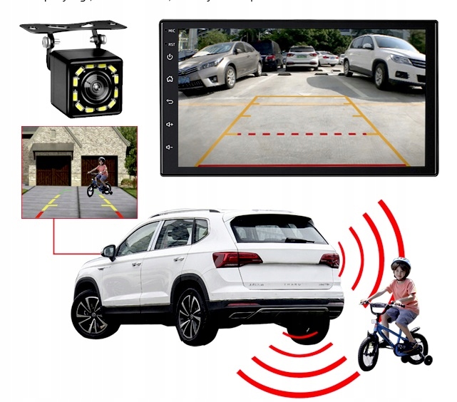 RADIO 2 DIN RDS BLUETOOTH ANDROID AUTO CARPLAY USB 7 CALI 4X50W