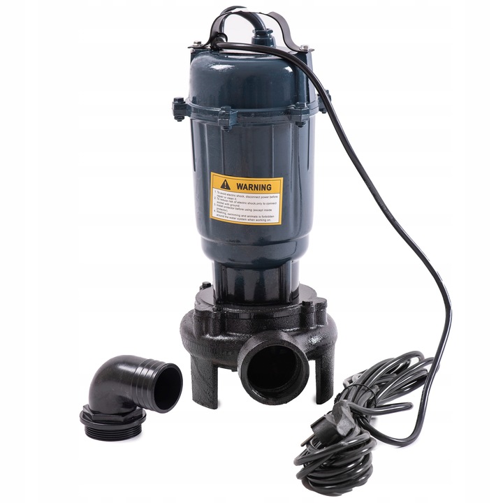 POMPA DO WODY BRUDNEJ SZAMBA Z ROZDRABNIACZEM ZATAPIALNA Z NOŻEM TNĄCYM