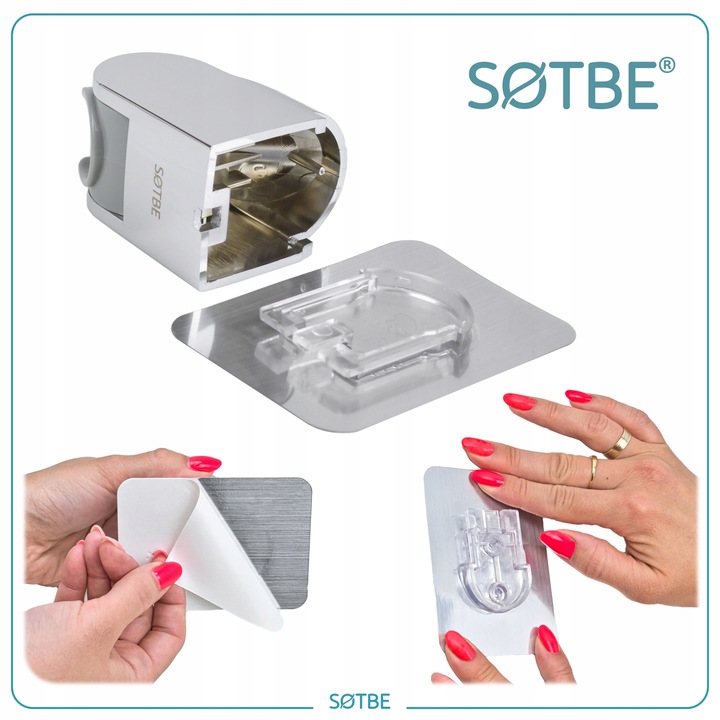 Uchwyt samoprzylepny do słuchawki na klej bez wiercenia LARK-1-HOLGLUE-2483