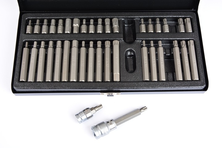 ZESTAW BITÓW KOŃCÓWKI IMBUS TORX SPLINE 40el FARYS