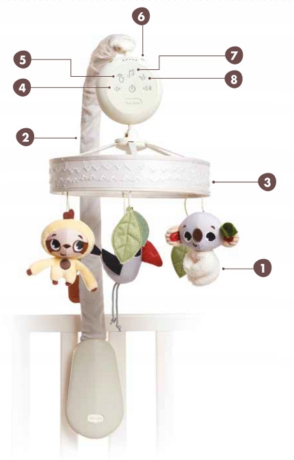 TINY LOVE Karuzela do łóżeczka BOHO CHIC