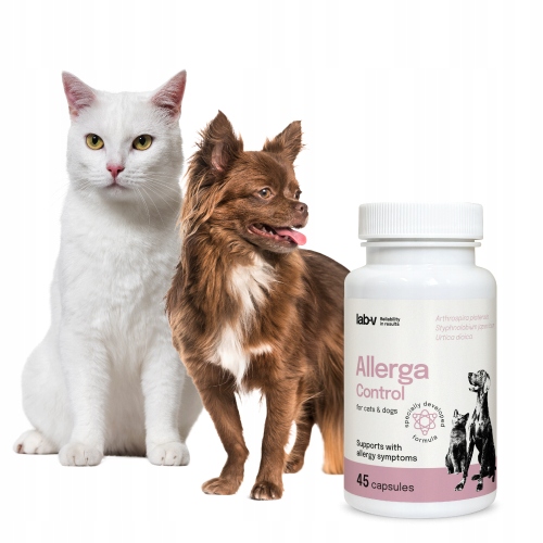 Allerga Control Wsparcie przy objawach alergii dla psów i kotów 45 kapsułek