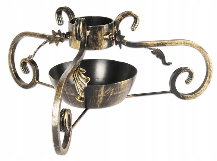 MASYWNY STALOWY KUTY STOJAK CHOINKOWY,POD CHOINKĘ Z POJEMNIKIEM NA WODĘ SH3