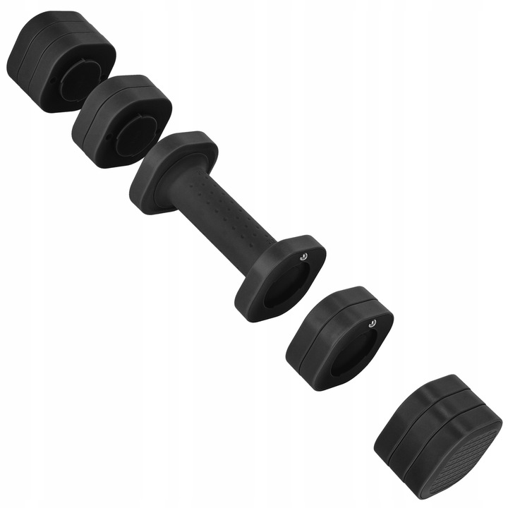 HANTELKI HANTLE CIĘŻARKI REWGULOWANE 4w1 ZESTAW DO ĆWICZEŃ FITNESS 2x2,27kg