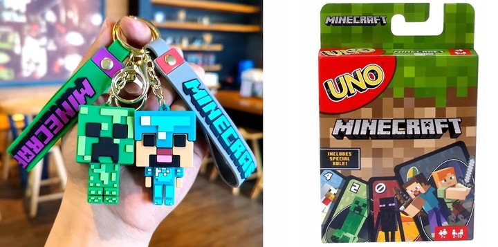BRELOK MINECRAFT + UNO MINECRAFT KARTY 112