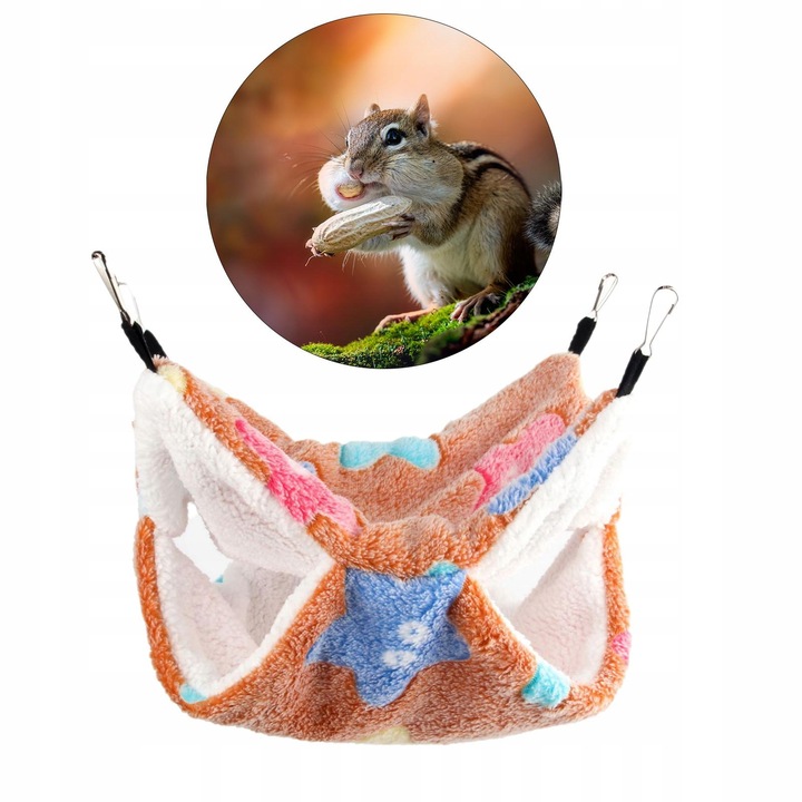 Łóżko hamakowe dla chomika Zagraj w dwuwarstwową pościel Miękkie spanie