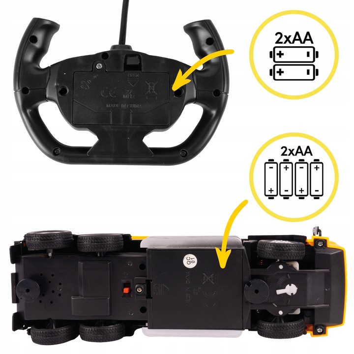 CIĘŻARÓWKA SAMOCHÓD KOPARKA RC ZDALNIE STEROWANY AUTO NA PILOTA DLA DZIECI