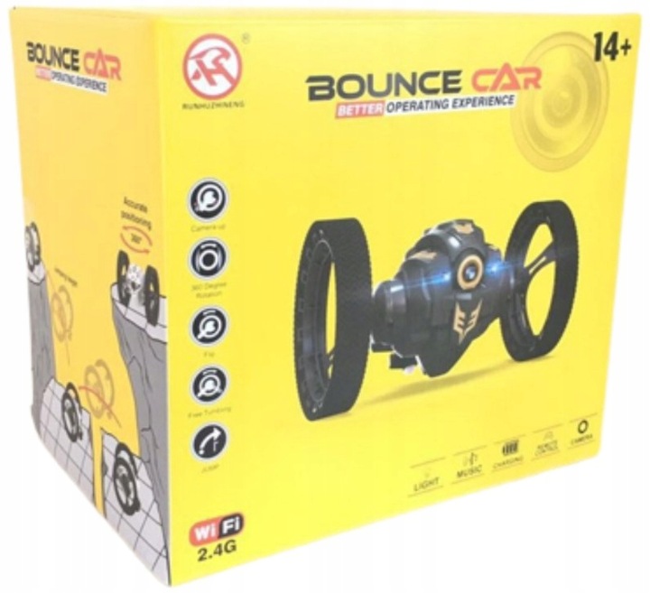 Samochód Zdalnie Sterowany DRON Bounce CAR skacze