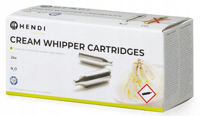 Hendi Naboje do syfonów do bitej śmietany 24 szt.