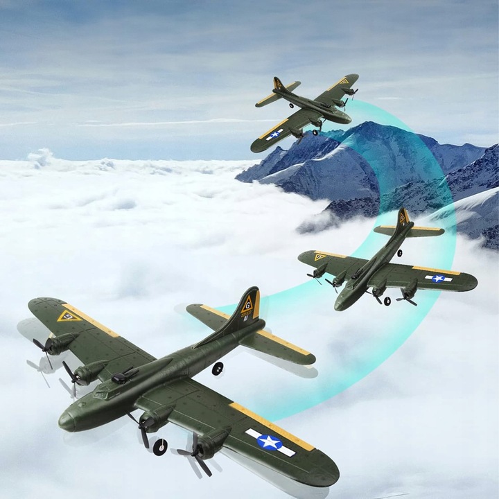 Zdalnie Sterowany Samolot Latający dla Początkujących RC B-17 Bombowiec RTF