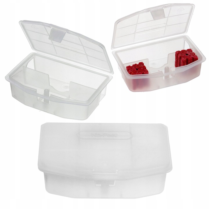 STACJA DERATYZACYJNA KARMNIK NA TRUTKĘ NA MYSZY SZCZURY GRYZONIE (10 SZT)