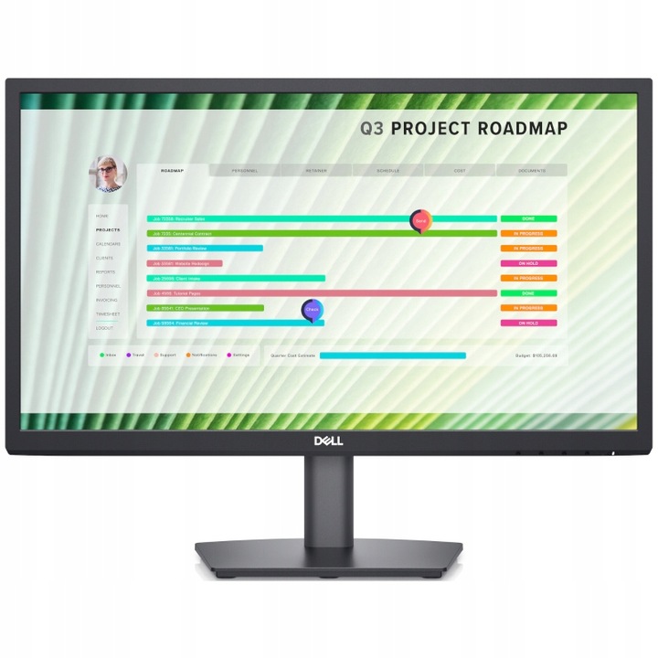 Monitor 21,5" | DELL E2223HV | 1920x1080 (FullHD)| 60Hz |VA|16:9 |reg. wys.