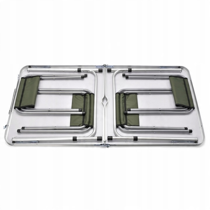 STÓŁ TURYSTYCZNY DO OGRODU SKŁADANY Z 4 KRZESŁAMI METEOR PESTA 60x120x53-69