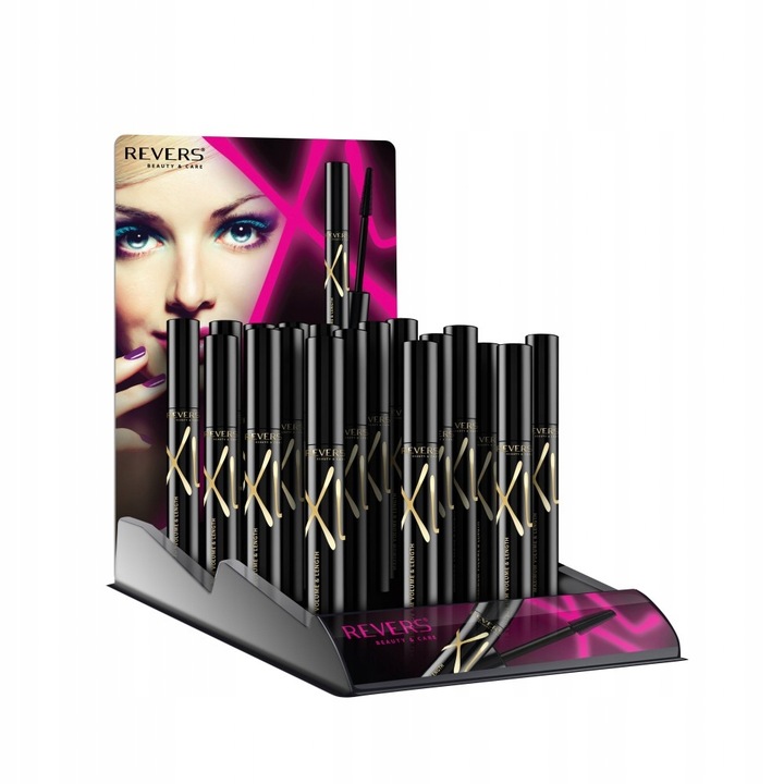 Tusz do rzęs Powiększający XL Wydłuża i Pogrubia Czarny Revers 10ml