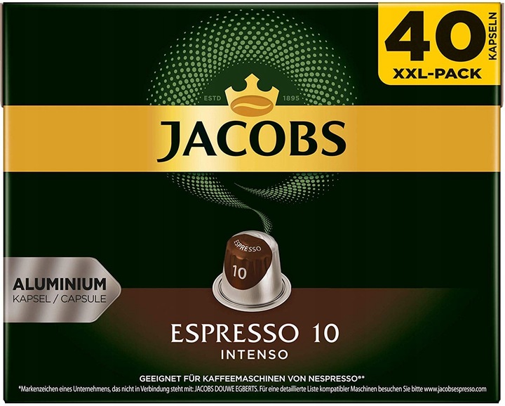 KAWA NESPRESSO JACOBS ESPRESSO INTENSO 40 XXL-PACK