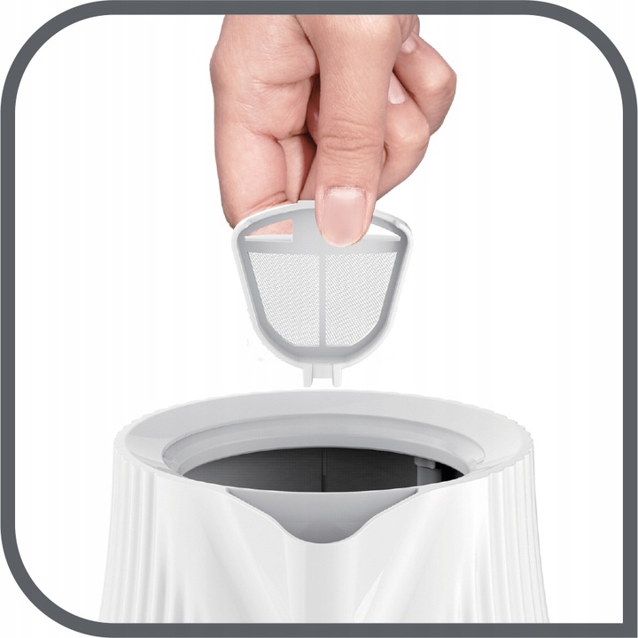 CZAJNIK ELEKTRYCZNY BEZPRZEWODOWY KO250130 LOFT BIAŁY 1,7L 2400W