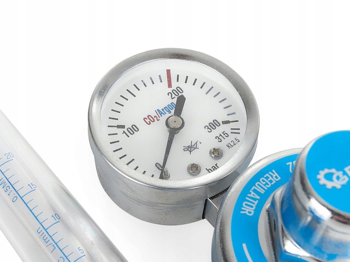 Reduktor CO2/ARGON z dwoma rotametrami