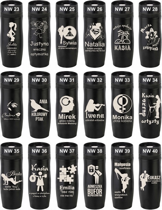 KUBEK TERMICZNY Z GRAWEREM Grawer PREZENT