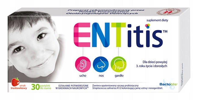 Entitis TRÓJPAK zestaw 3 x 30 pastylek do ssania