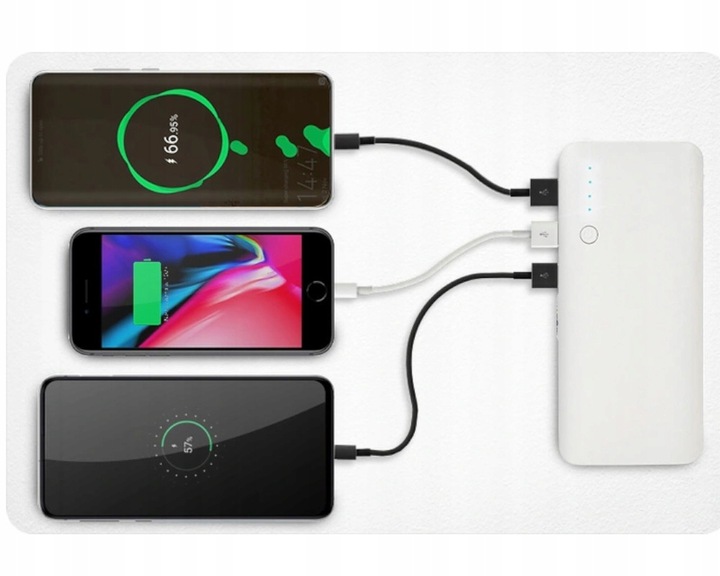 POWER BANK 3xUSB DO TELEFONU IPHONE OPPO HUAWEI
