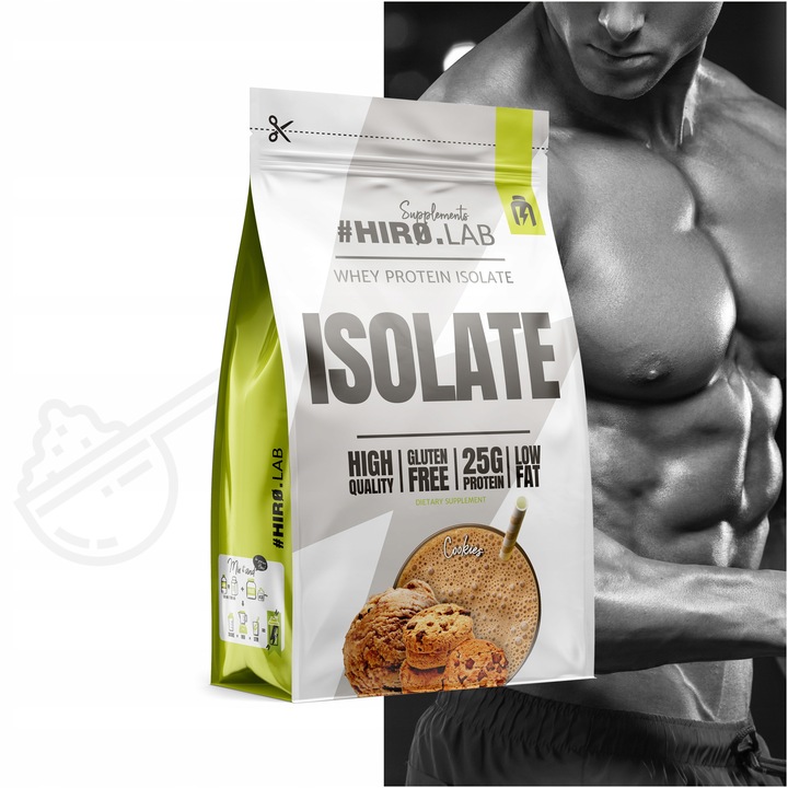 Izolat Białka BIAŁKO 700 g wpi Whey Protein Isolate Ciastko ISO HIRO