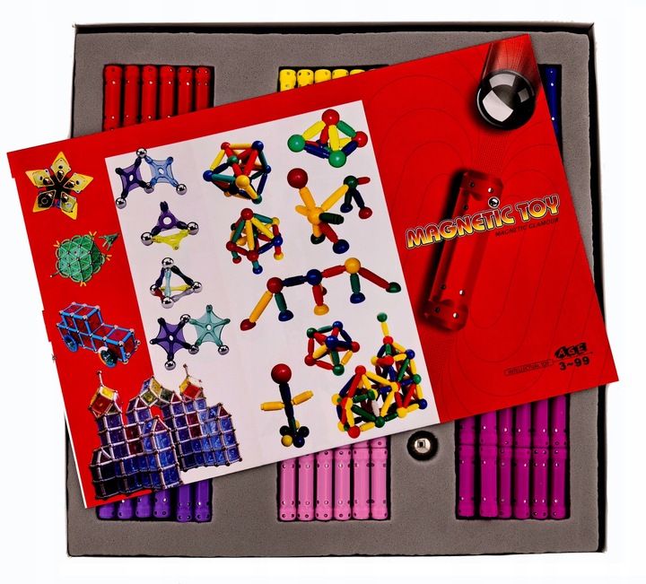 Klocki Magnetyczne Neocube Kulki Konstrukcyjne mega zestaw XXXL 206 el