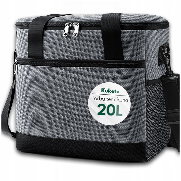 TORBA TERMICZNA LODÓWKA TURYSTYCZNA NA LUNCH JEDZENIE PLAŻOWA PODRÓŻNA 20L