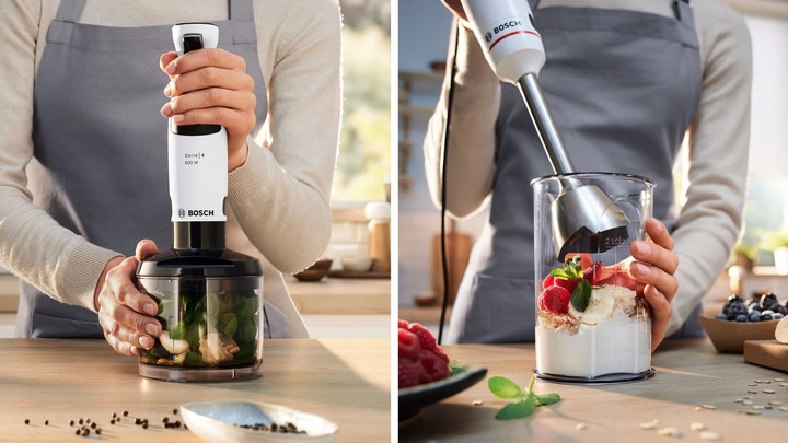Blender ręczny Bosch MSM4W220 ErgoMaster 600W Rozdrabniacz Kubek z miarką