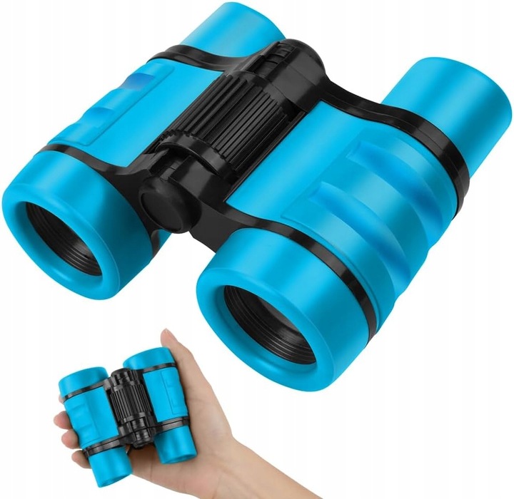 Lornetka dla dzieci 4x30 zabawka turystyczna do obserwacji niebieska