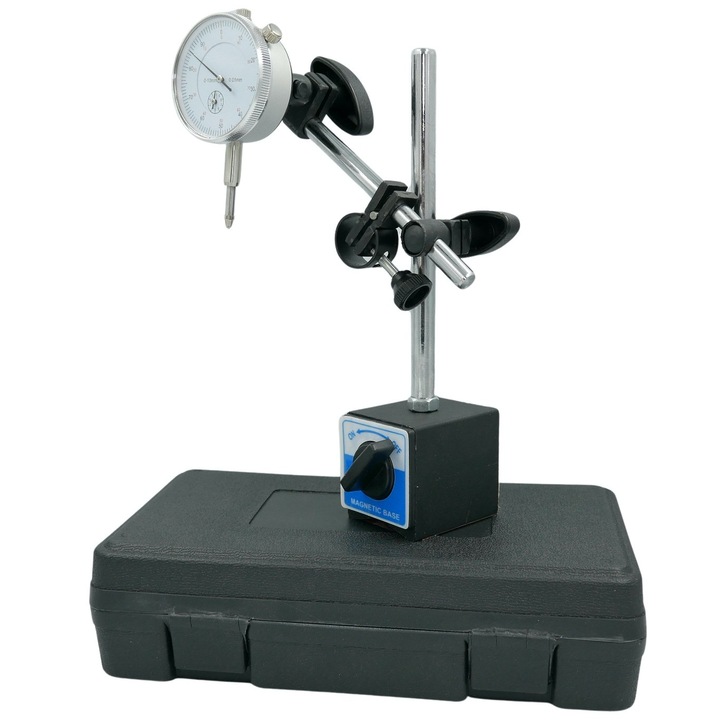 CZUJNIK ZEGAROWY + STATYW MAGNETYCZNY DO MIERZENIA BICIA W WALIZCE