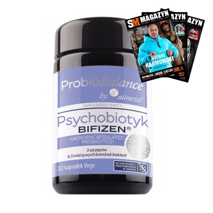 PROBIOBALANCE PSYCHOBIOTYK BIFIZEN 6,5 mld 30 k MÓZG SEN NASTRÓJ JELITA