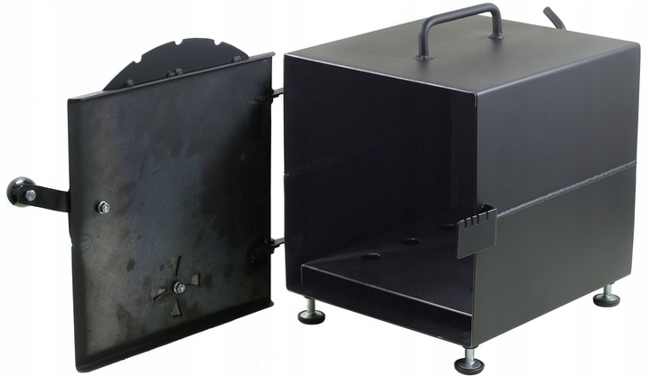 Palenisko do wędzarni suszarni STAL 2 mm RUSZT + kolanko + dwie rury dymne