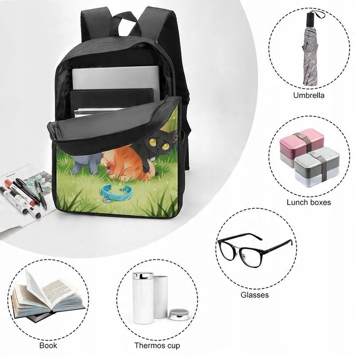 Plecak Into Wild - Warrior Cats Fanart z Firepaw