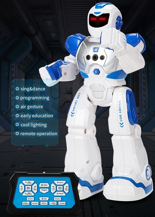 INTELIGENTNY ROBOT DLA DZIECI Z CZUJNIKIEM GESTÓW I PILOTEM