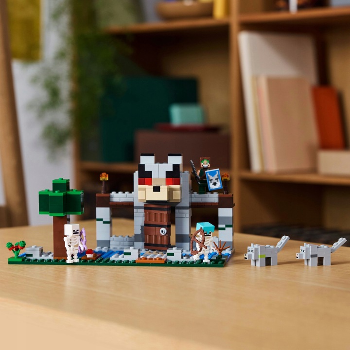 LEGO Minecraft 21261 Wilcza Twierdza Zamek Treser Wilków 2x Szkielet 2xWilk