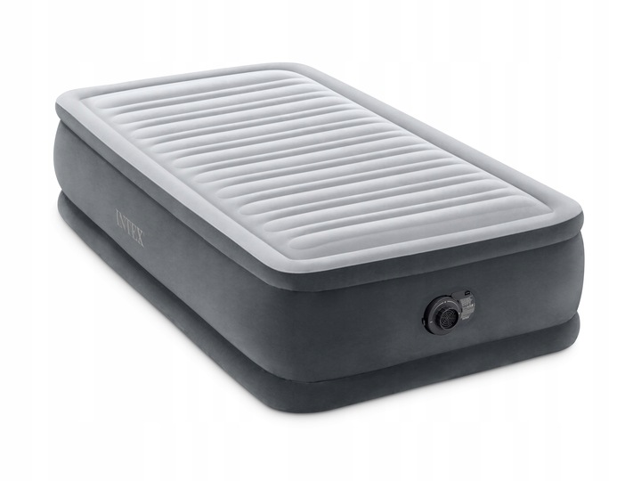 Materac jednoosobowy Intex 191 x 99 x 46 cm szary 64412 FIBER-TECH