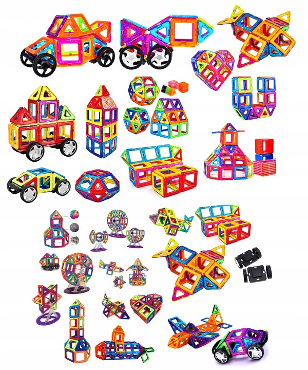 Klocki Magnetyczne – Buduj Zamki, Pojazdy I Wymyślne Konstrukcje!