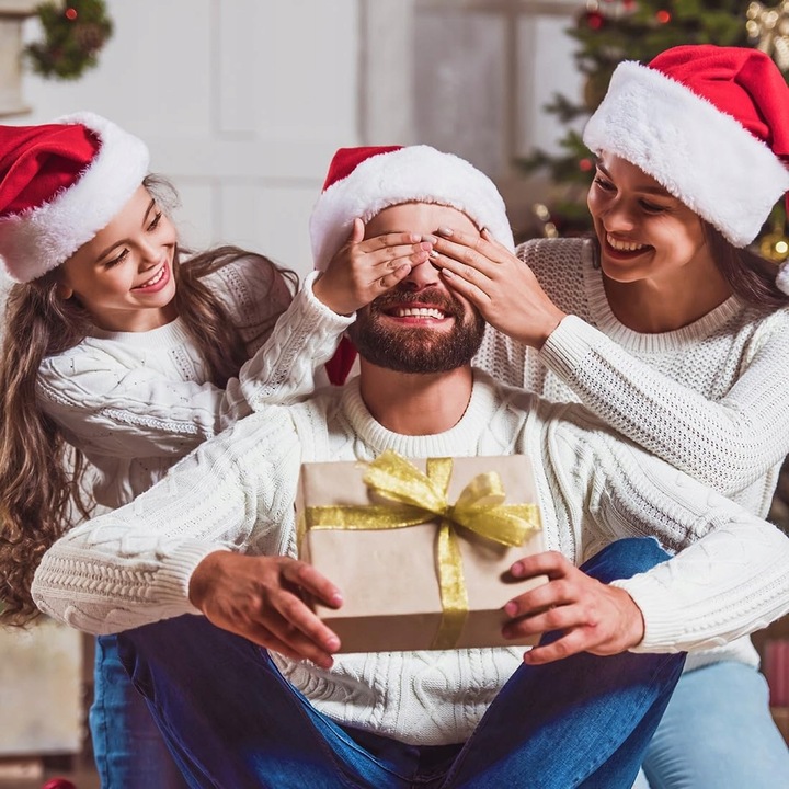 Czapka bożonarodzeniowa, dla dorosłych, aksamitna, Świętego Mikołaja, 2szt.