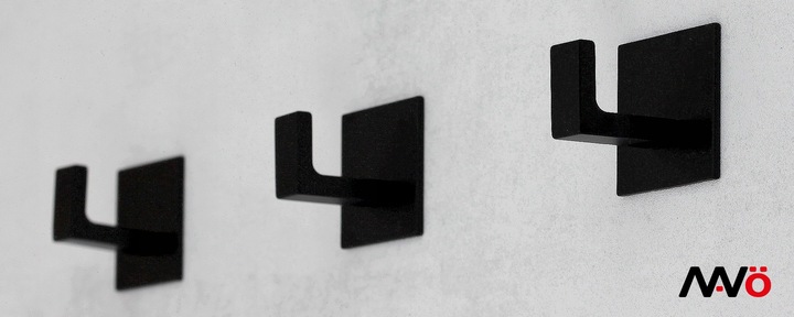 4x HACZYK SAMOPRZYLEPNY DO ŁAZIENKI HACZYK NA RĘCZNIKI ŁAZIENKOWY CZARNY