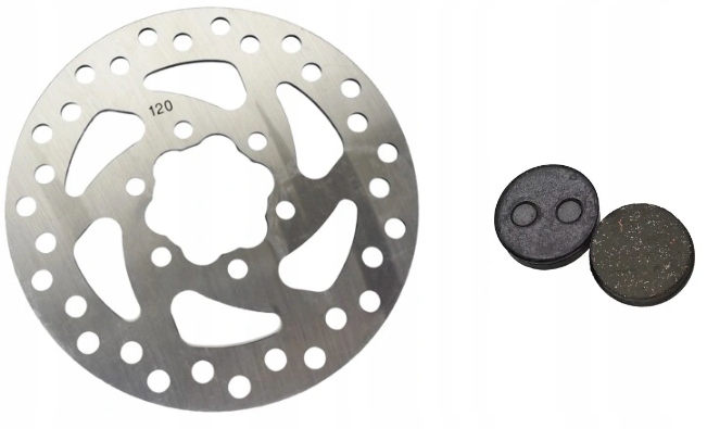 Tarcza hamulcowa + klocki Motus Scooty 8.5