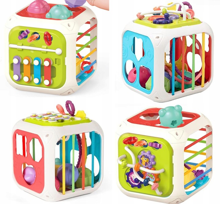 SENSORYCZNA EDUKACYJNA KOSTKA AKTYWNOŚCI DLA NIEMOWLĄT WOOPIE BABY