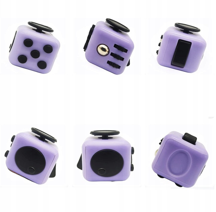 4X HAND CUBE KOSTKA ANTYSTRESOWA FIDGET CUBE TOYS przyciski pokrętła w dłoń