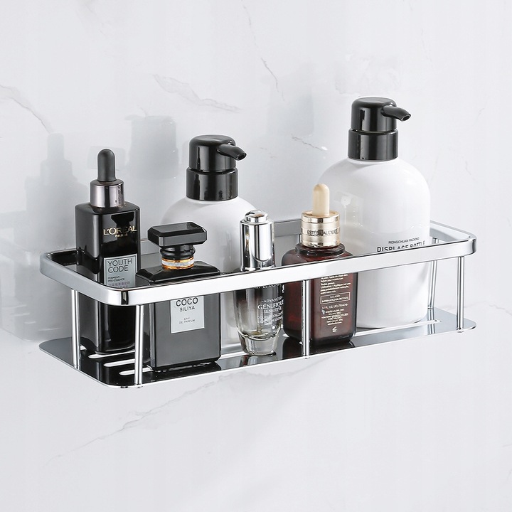 Koszyk półka łazienkowa chrom pod prysznic