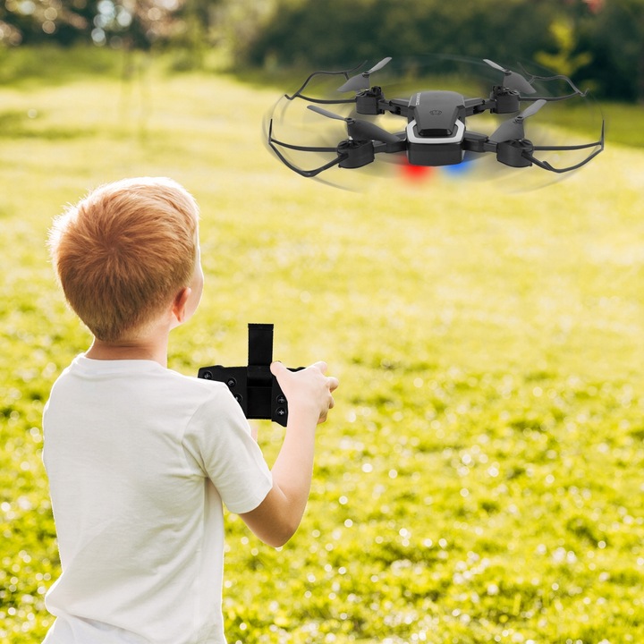 DRON Z KAMERĄ DLA DZIECI QUADROCOPTER HD WIDEO 0,3MP AKUMULATOR 3,7 WALIZKA