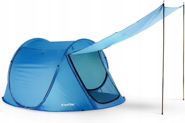 NAMIOT PLAŻOWY SAMOROZKŁADAJĄCY PARAWAN POP UP ZAMYKANY Z DASZKIEM OUTTEC