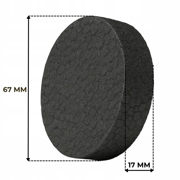 ZAŚLEPKI Zatyczki Styropianowe GRAFIT 67x17 mm 1000 szt| FREZ DO STYROPIANU