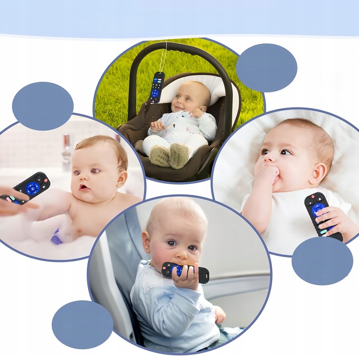 ZĄBKOWANIE ZABAWKI DO ŻUCIA GRYZAK DLA NIEMOWLĄT PILOT czerń KOLOR